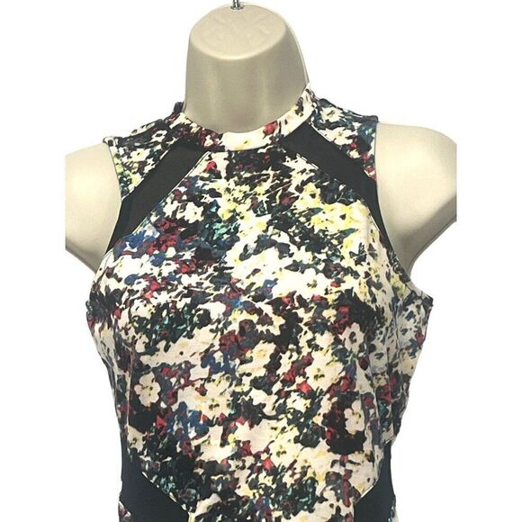 $59.00 Material Girl Junior’s Sleeveless Floral Print Bodyco, Multi, Size S - Picture 4 of 14